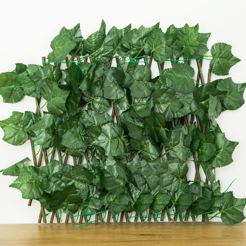 Realistic fence, artificial plants 3
