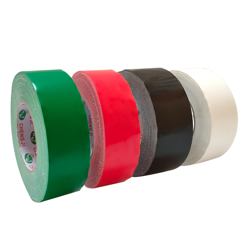 Engrosada y pegajosa cinta de tela roja fácil de rasgar cinta de película impermeable boda exposición alfombra pegamento caja completa envío gratis