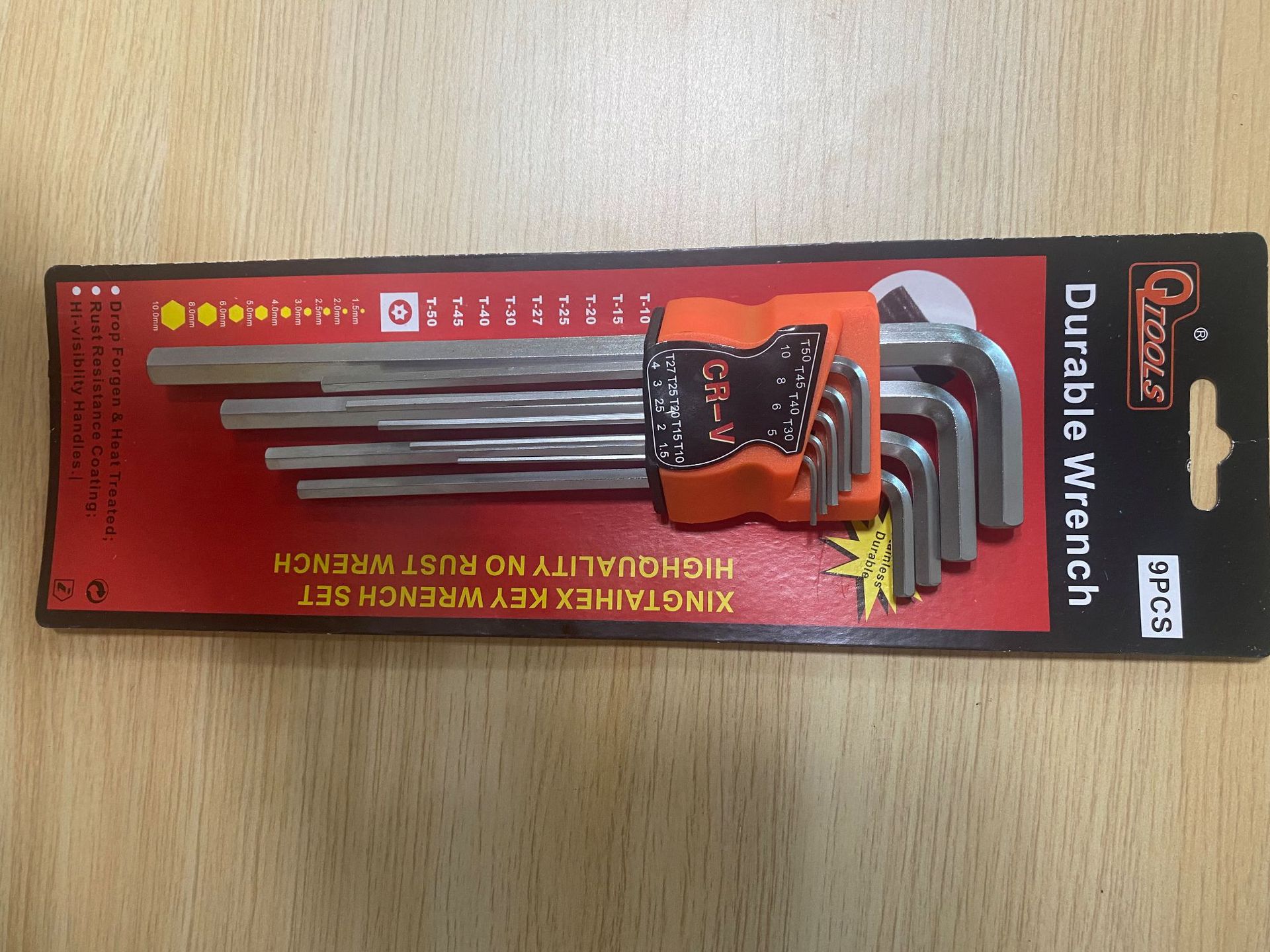 内六角扳手亚光插卡加长款 平头 厂家直销