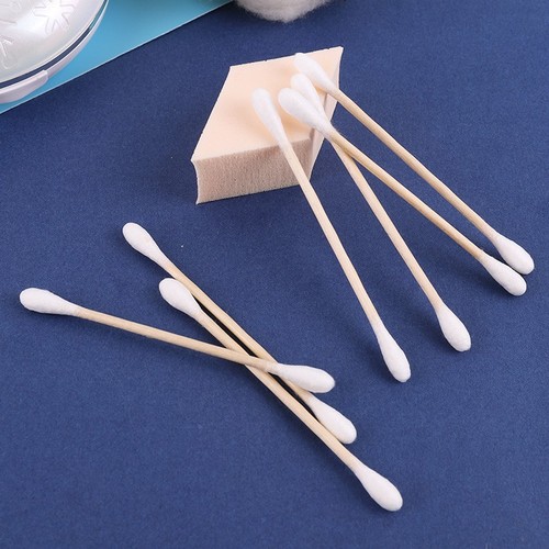 Japanese square box cotton swabs, wooden stick double-ended cotton swabs, 200 pieces, makeup cotton remover, disposable cotton swab box manufacturer