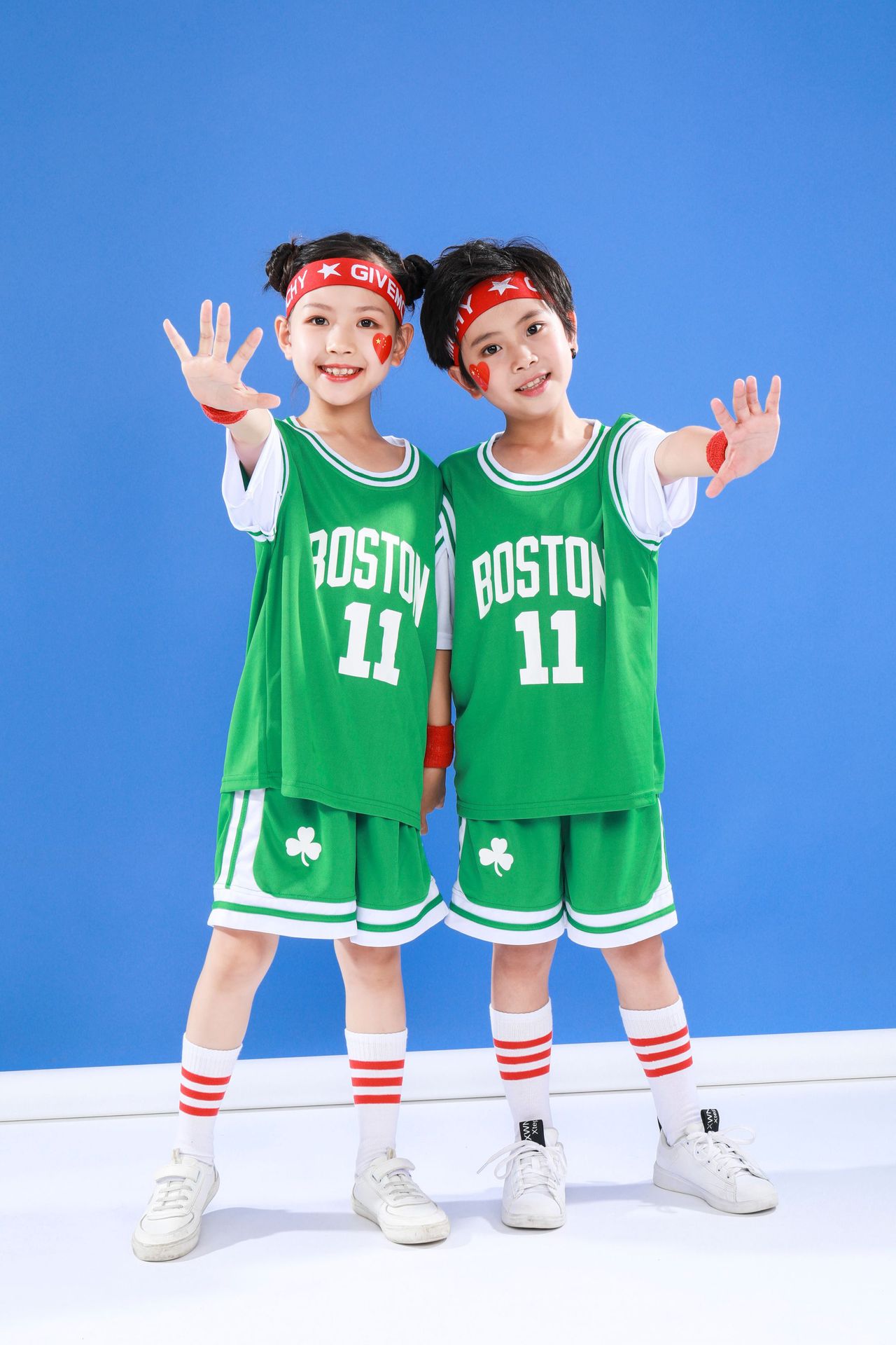 童装假两件儿童篮球服套装短袖球衣女小学生幼儿表演服篮球衣男童-阿里巴巴