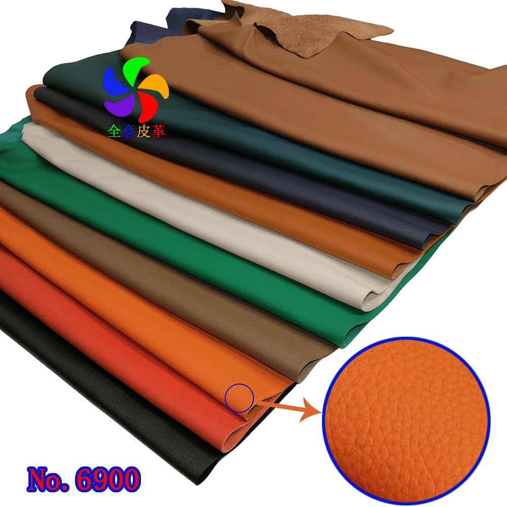 1.8-2.0mm厚頭層牛皮革荔枝紋箱包皮具真皮牛皮 手袋皮料面料