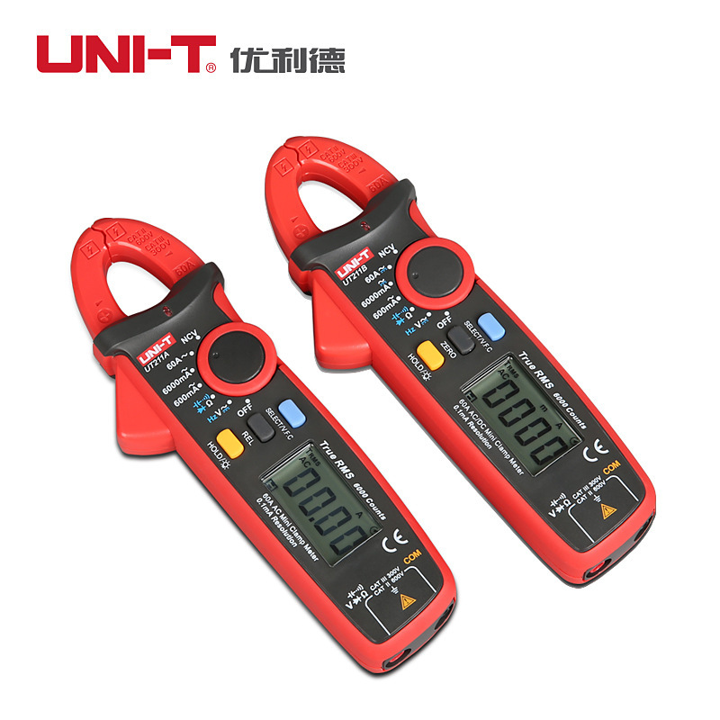 UT211B交直流钳形表60A数字钳型表自动高精度钳型电工仪表