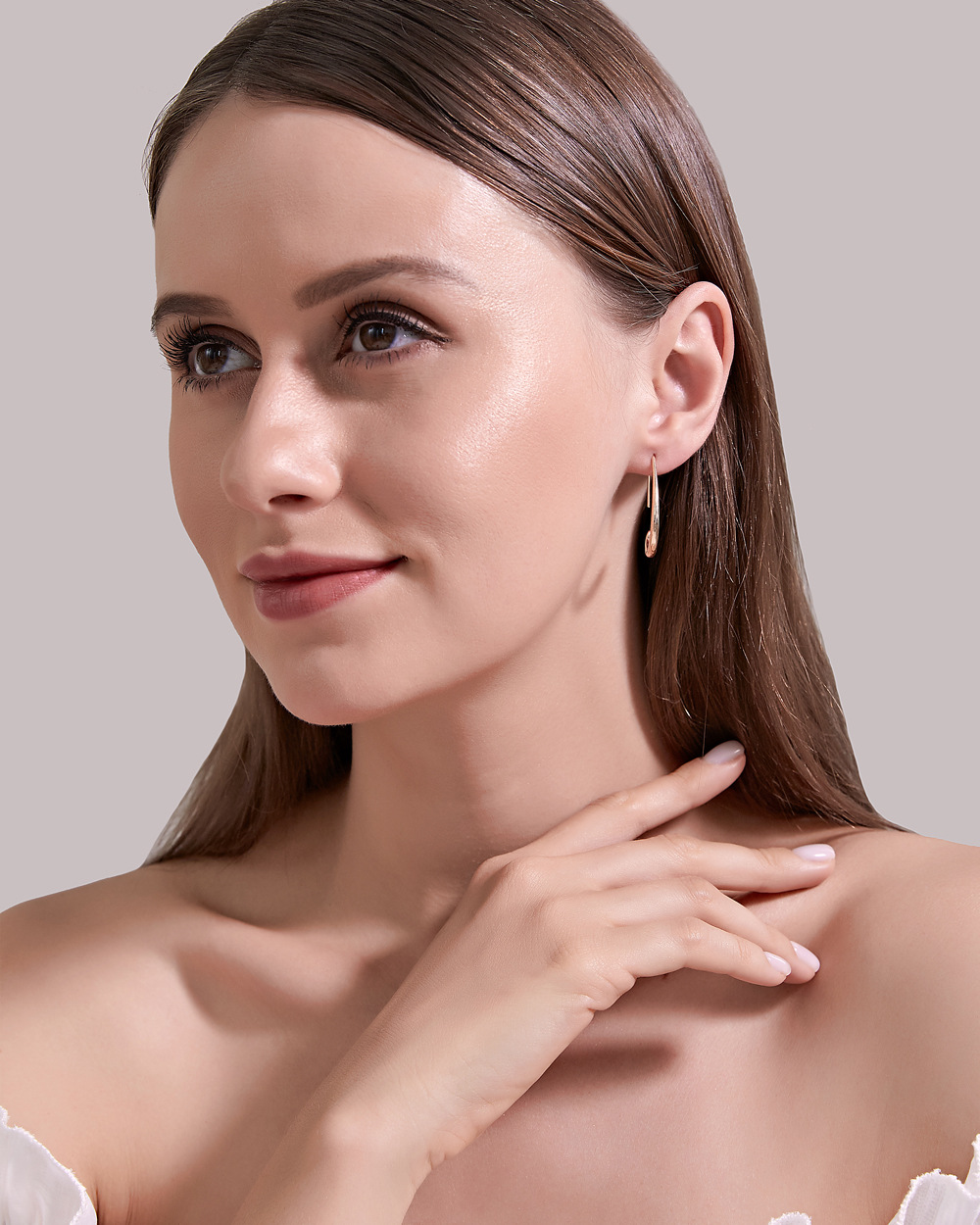 New Earrings Simple Water Drop Earrings Geometric Earrings Ear Hook Earrings Wholesale Nihaojewelry display picture 3