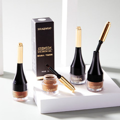 莎琪諾鎖色氣墊眉膏外貿染眉膠上色不易暈染不易脫妝上膚自然跨境