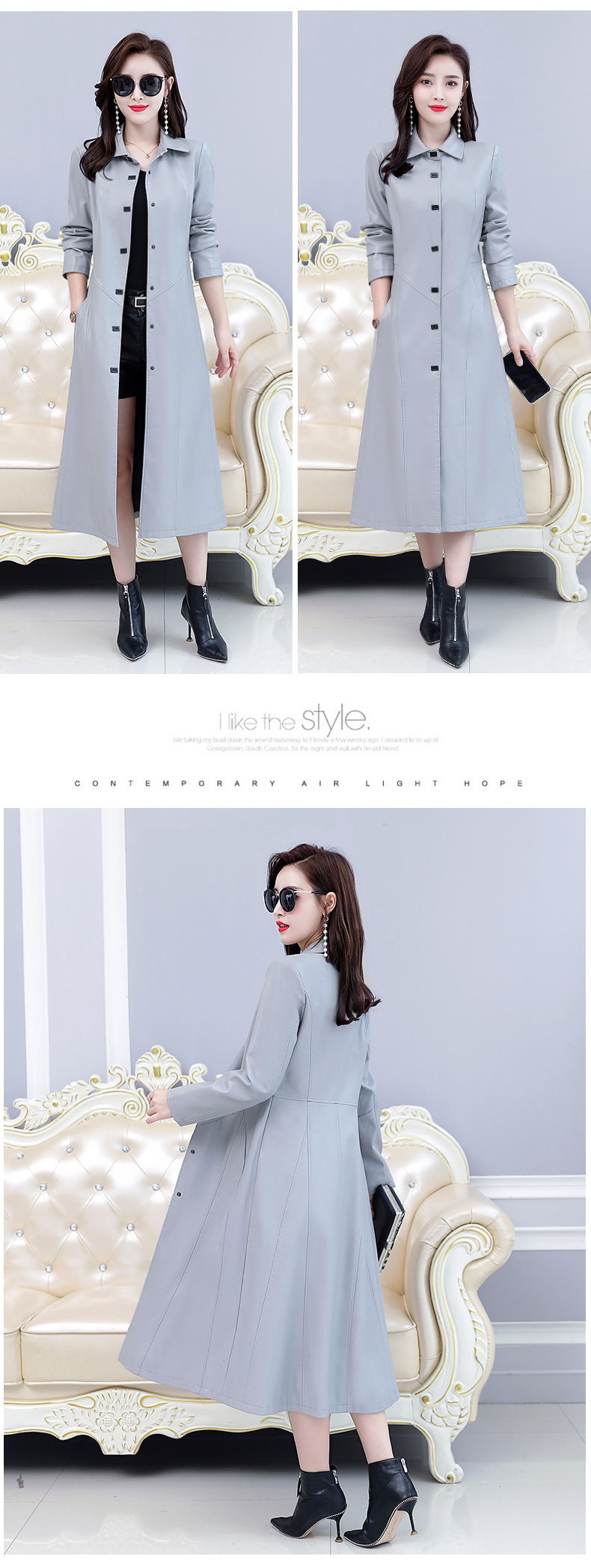 D3526 1710K ÁO DA NỮ HEFTDTH BIG SIZE NGOẠI CỠ MÙA XUÂN THU ĐÔNG TRUNG NIÊN THỜI TRANG NỮ DA BÒ G05 SẢN PHẨM MỚI
