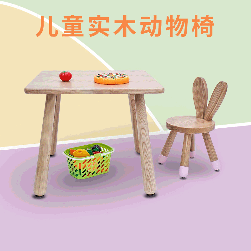kindergarten Tables and chairs children write Tables and chairs solid wood Children&#39;s Room chair manual Play games Table Private customized