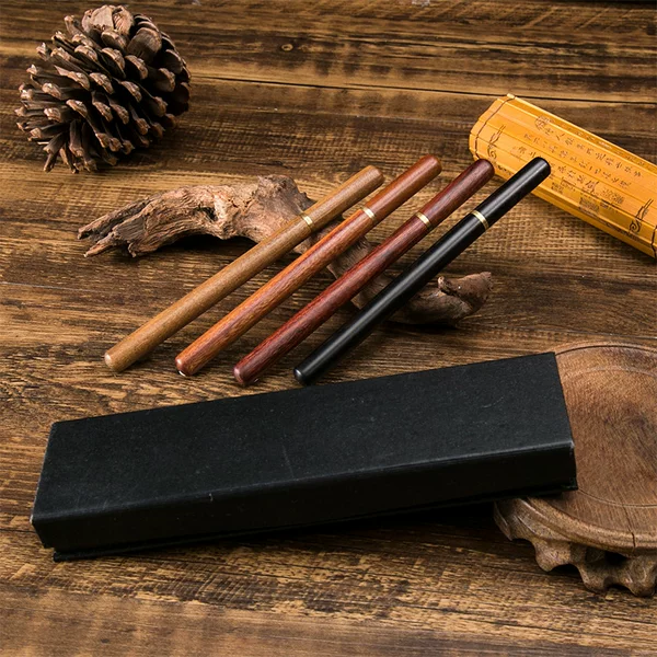 Redwood Signature Pen Business Gift Solid Wood Ball Pen All Wood Pen Office Supplies Brass Gel Pen Factory Outlet