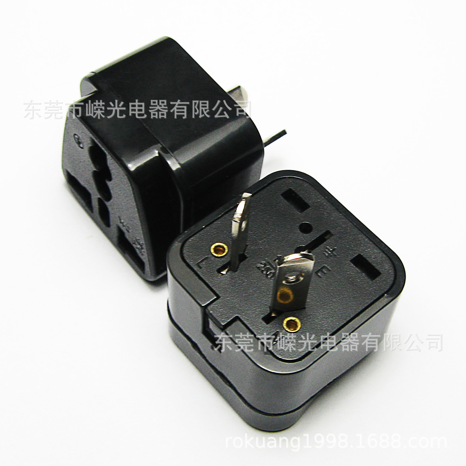 WD-17 澳规转换插座新西兰澳洲内八字转换器八字脚插头国标转换器