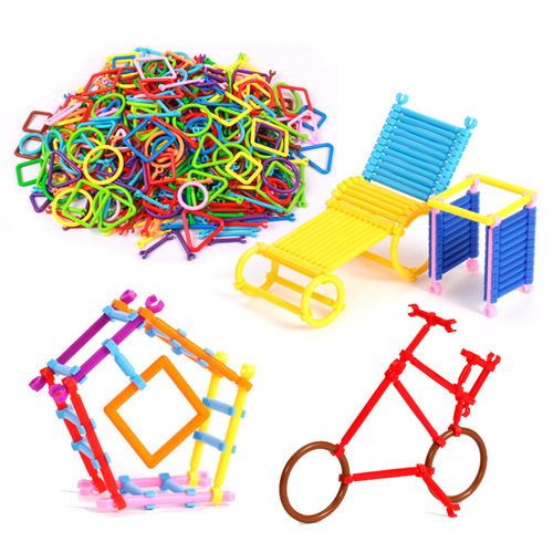 Smart stick intelligence development educational plastic assembled children's toys for girls and boys 3-6-8 years old building blocks