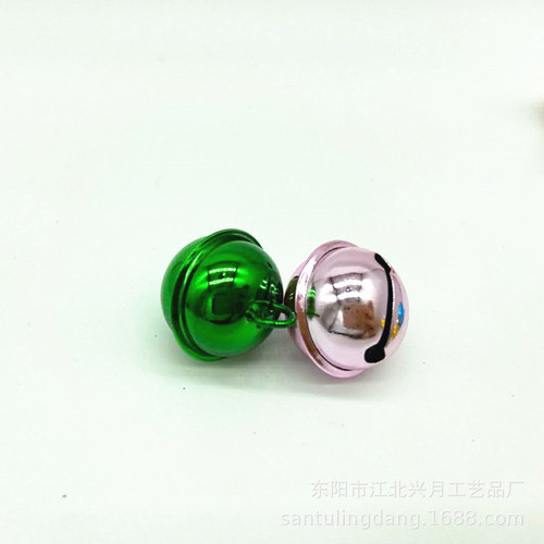 Candy color 22 one-word wire bell Christmas diy accessories wind chime pendant pet collar colorful metal bell