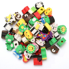 50 pieces of creative cartoon erasers for primary school students, eraser head learning stationery, children's gifts, wholesale