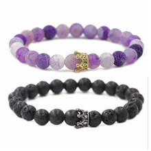 �W���Ʒ�羳 8mm��ɽʯ��ʯ�L��ʯ�������b���Bracelet