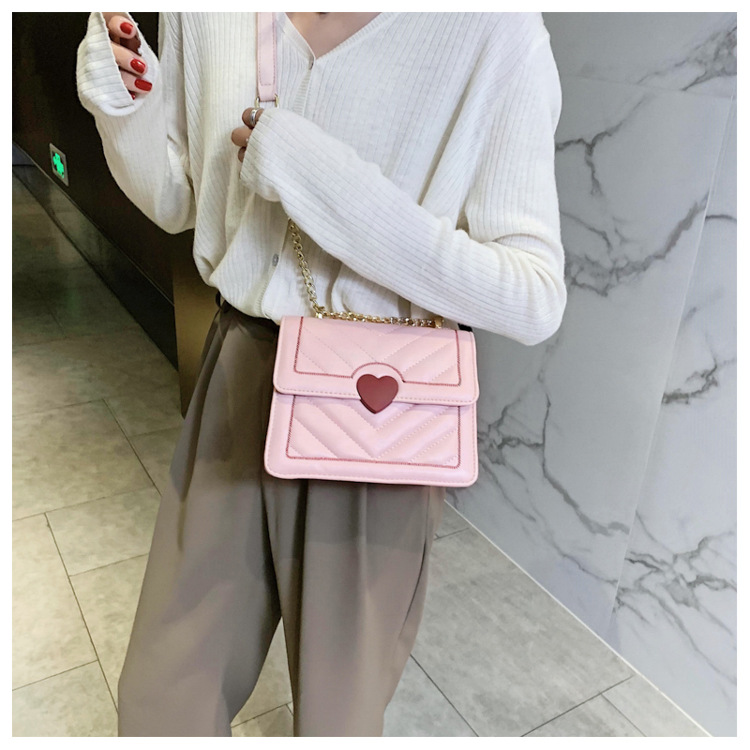 New Trendy   Fashion One Shoulder Chain Bag Texture All-match Messenger Small Square Bag display picture 13