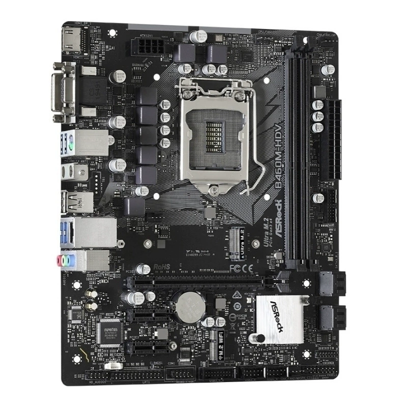Материнская плата ASROCK B460M-HDV, сокет LGA1200, поддержка процессоров 10-го поколения Intel