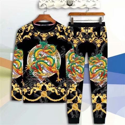 Men's Clothing fashionable sweater, handsome and casual two piece suit_voghion.com