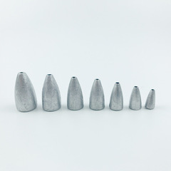 Spinning bullet sinker through bullet lead bullet sinker bullet fall Texas rig sinker bullet lead lure sinker accessories