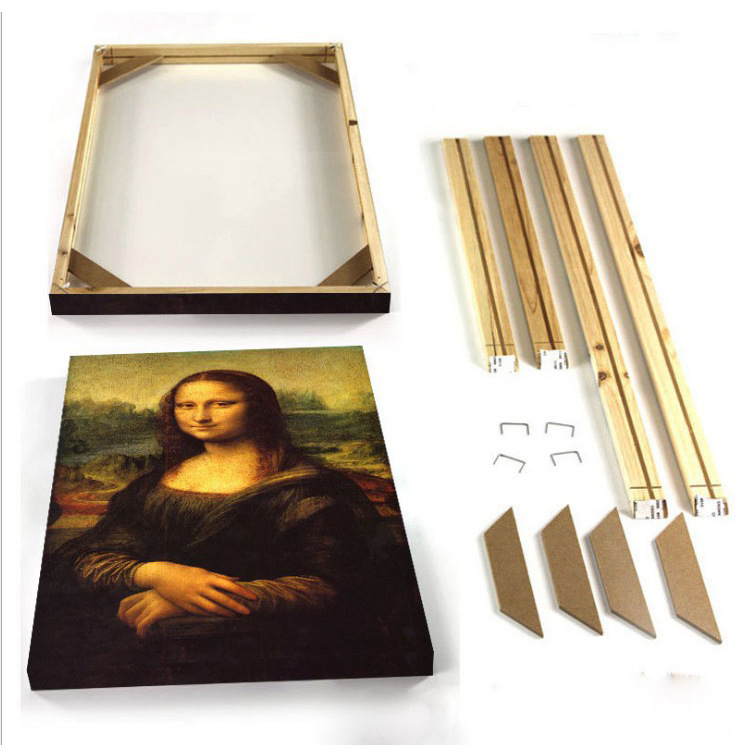 Factory Custom Decorative Painting Inner Frame diy Wooden Frame Frameless Painting Oil Painting Frame Canvas Painting Inner Frame Small Size Photo Frame