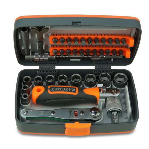 Home Tool Set, Multi-functional Hardware Tools, Woodworking Repair Car On-board Kit, Ratchet Screwdriver