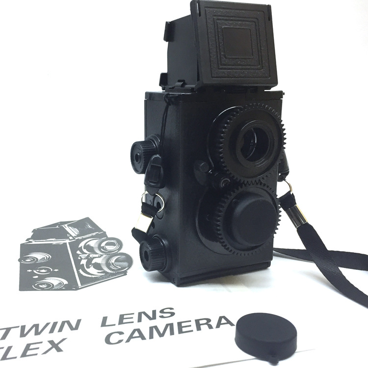 一件代发大人科学双反复古相机相机135胶卷diy手工组装相机礼物