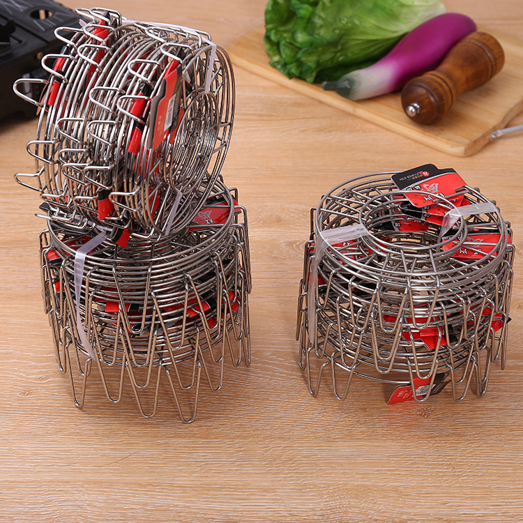 Stainless steel steaming rack, pot rack, stainless steel kitchen multi-purpose rack, non-magnetic delicate triangular steaming rack, tripod steaming rack