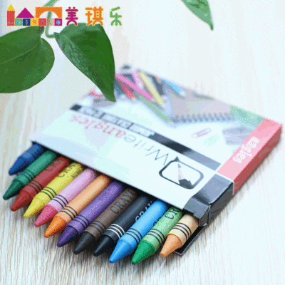定制益智儿童绘画蜡笔套装 幼儿园学生美术涂色蜡笔 10支彩色蜡笔