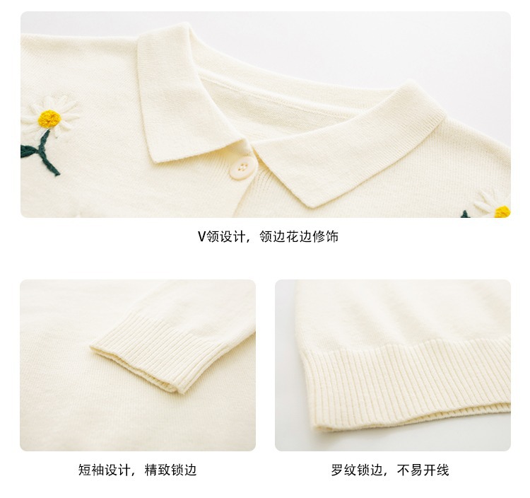 Supply Autumn POLO neck small Cardigan for women short loose Supply Autumn POLO neck small Cardigan for women short loose