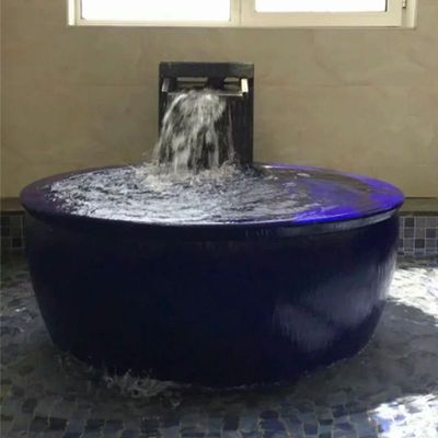 景德镇陶瓷圆形浴缸厂家直销温泉浴场同款加厚青瓦台风吕泡澡缸|ms