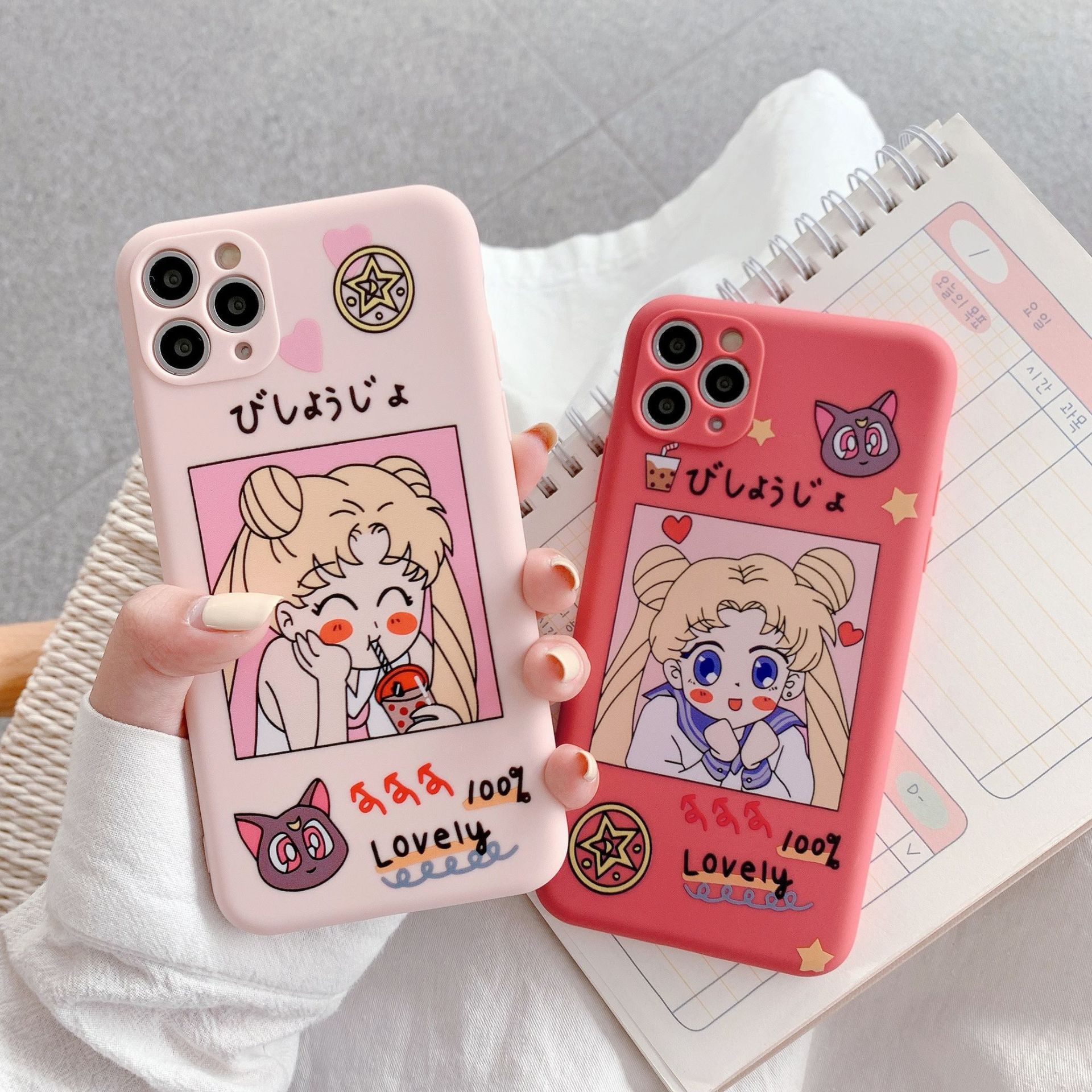 Precision Hole Mobile Phone Case Iphone 11 Huawei Oppo Vivo Xiaomi Matte Cartoon Protective Case Wholesale Nihaojewelry display picture 4