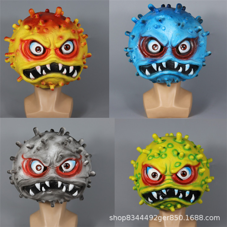 Halloween horror props virus máscara mascarada parodia miedo látex máscara sombrerería