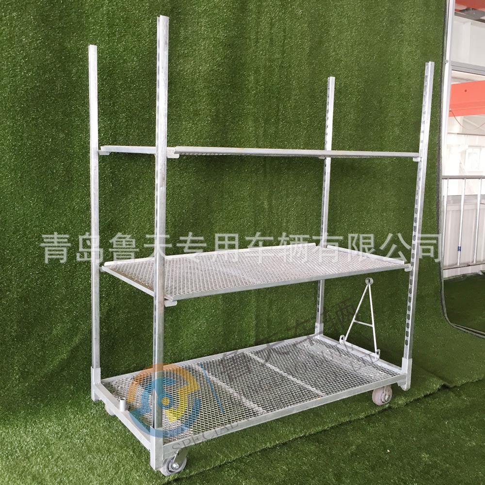 多肉展示车 园艺中心鲜花搬运车 热镀锌 不生锈 周转灵活方便