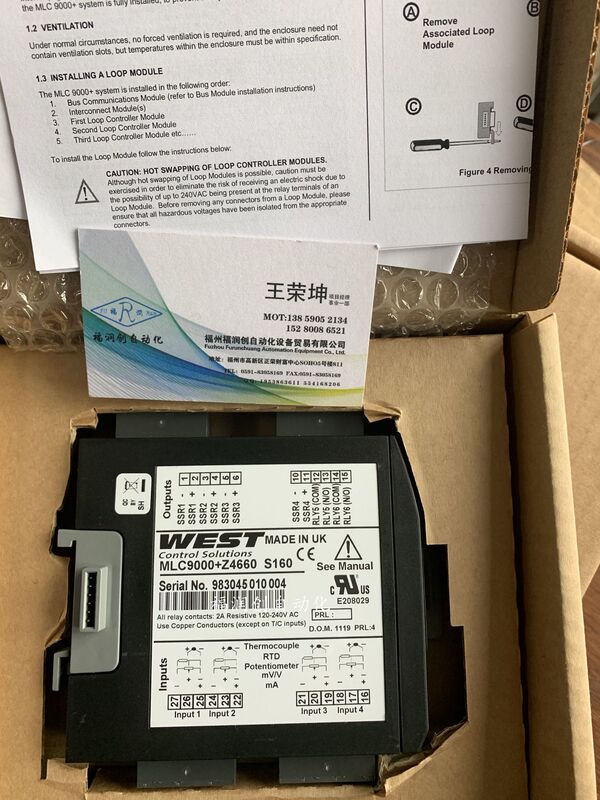 New Original UK WEST temperature control instrument MLC9000 instrument thermostat MLC9000-BM210 in stock