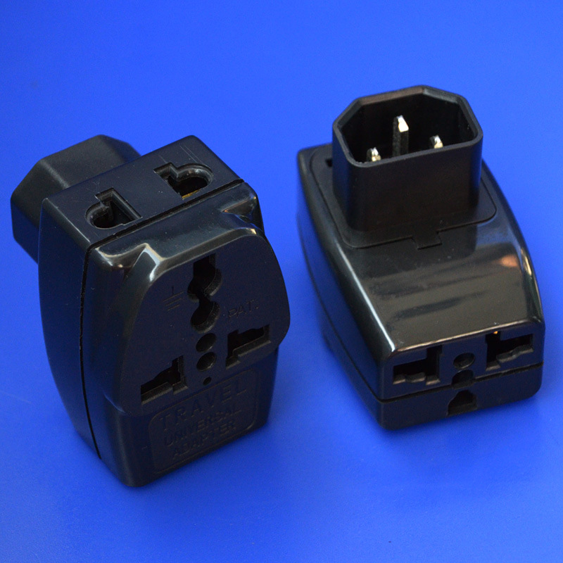 IEC320 C14转换插头 一出三电脑品字尾,UPS的IEC尾插座 电脑电源