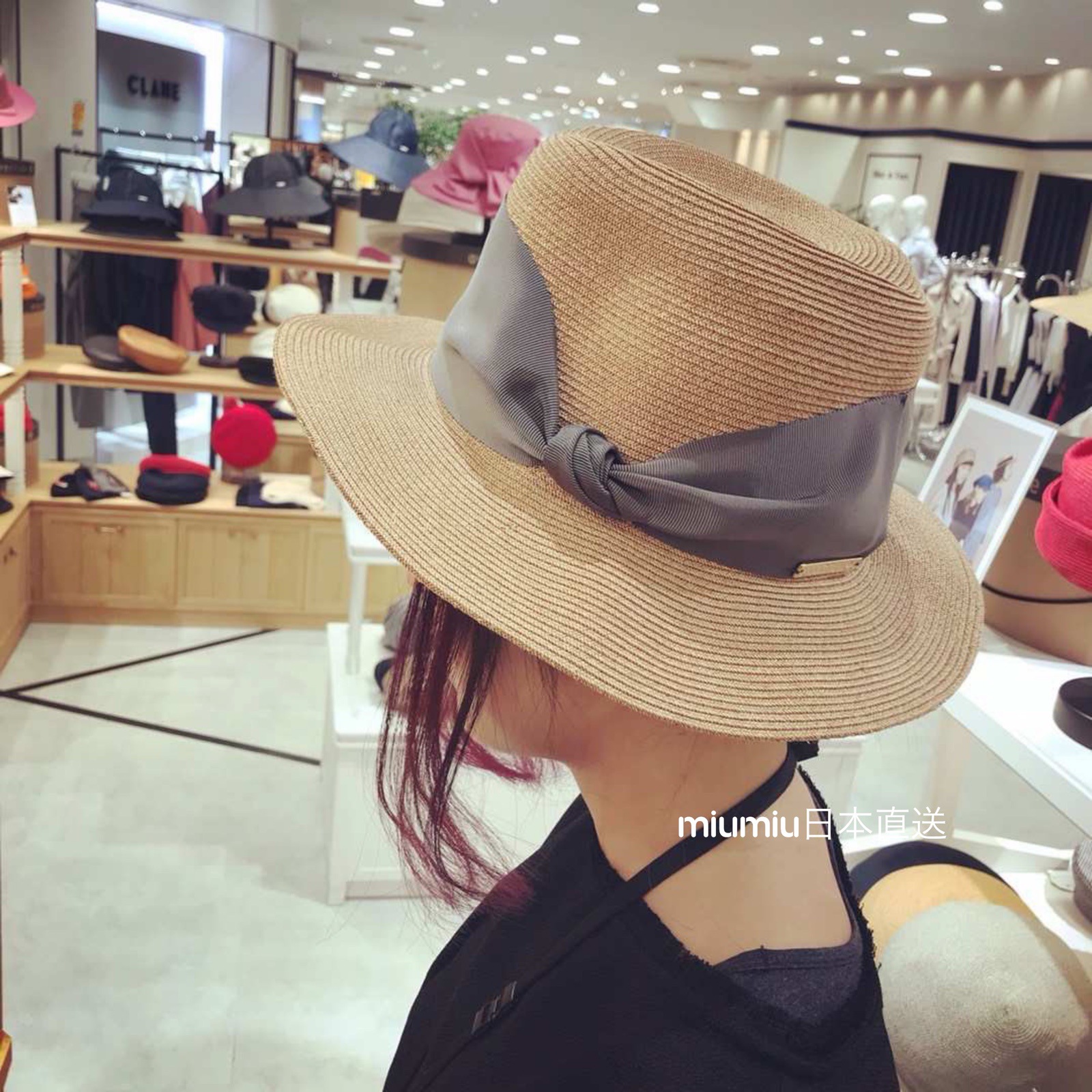 Japanese High-End Straw Hat - Ishihara Style Sun Hat For Women, Summer Versatile Bow Knot Hat - Thumbnail 2