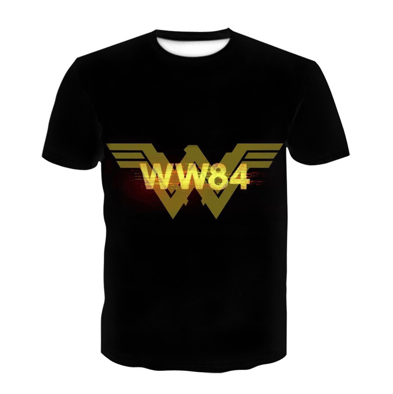 New children's clothing European and American 1984 Wonder Woman 2 3d printed T-shirt short sleeve round neck summer boys and girls T-shirt New children's clothing European and American 1984 Wonder Woman 2 3d printed T-shirt short sleeve round neck summer boys and girls T-shirt