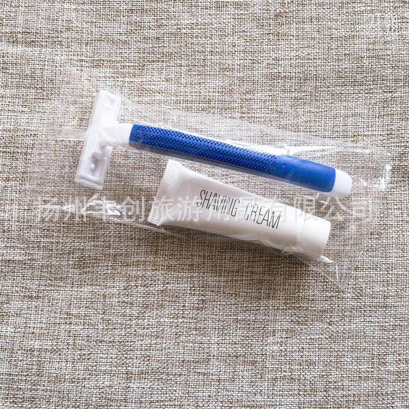 宾馆酒店一次性剃须刀厂家直通双层不锈钢刮胡刀opp定制浴场批发|ms