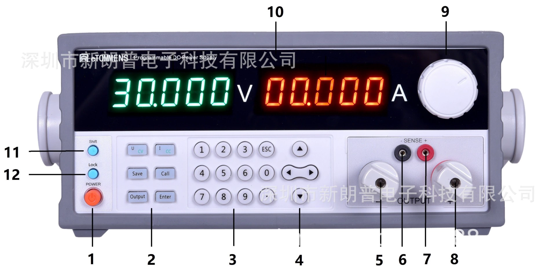 ETM-K3030SPV VFD экран программирования высокоточный переключаемый источник питания мощностью 900W 30V 30A Дунгань тот же дверь