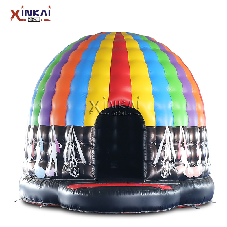 工厂充气蓝牙魔灯蹦迪跳舞帐篷 儿童乐园淘气堡充气圆顶弹跳蹦床