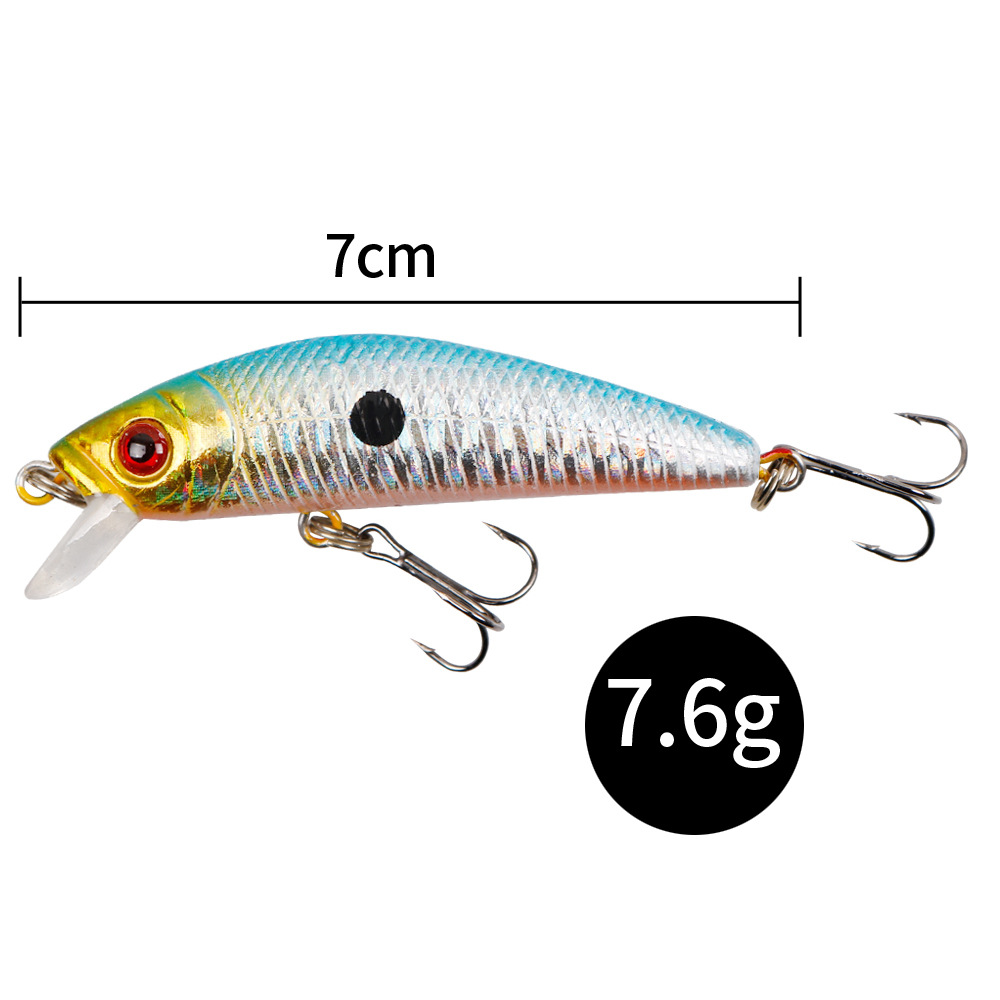 10 Colors Sinking Minnow Lures Shallow Diving Minnow Baits Bass Trout Fresh Water Fishing Lure