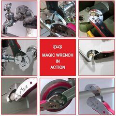 Cross-border hot-selling magic wrench multi-function wrench quick pipe pliers dual-purpose open-end adjustable wrench 9-45mm