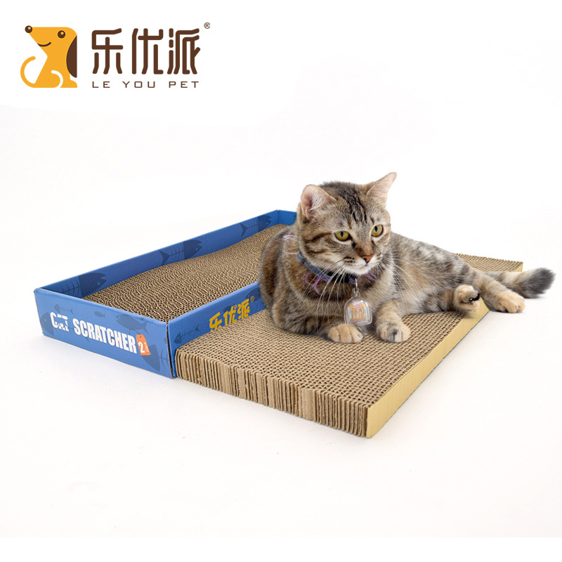 ViewSonic Toys box-packed Two-sided Flat Kitty customized Supplies Corrugated paper Scratching
