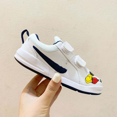 童鞋2020鼠年款童鞋魔术贴板鞋卡通儿童小白鞋耐磨防滑儿童休闲鞋|ru