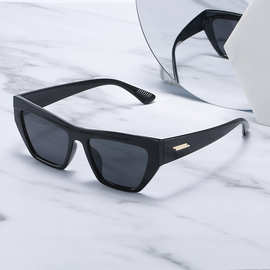 新款跨境欧美太阳镜男女 猫眼小框墨镜抖音热卖眼镜厂家直