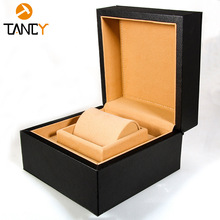 批發高檔荔枝紋手表盒展示盒 品牌手表包裝盒翻蓋皮盒首飾盒