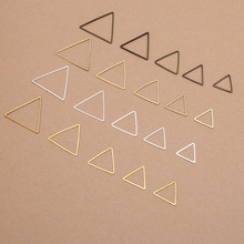 铜制diy韩版饰品配件流行几何图形耳环吊坠挂件三角形(09128)