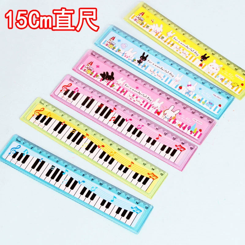Piano, ruler for students, print