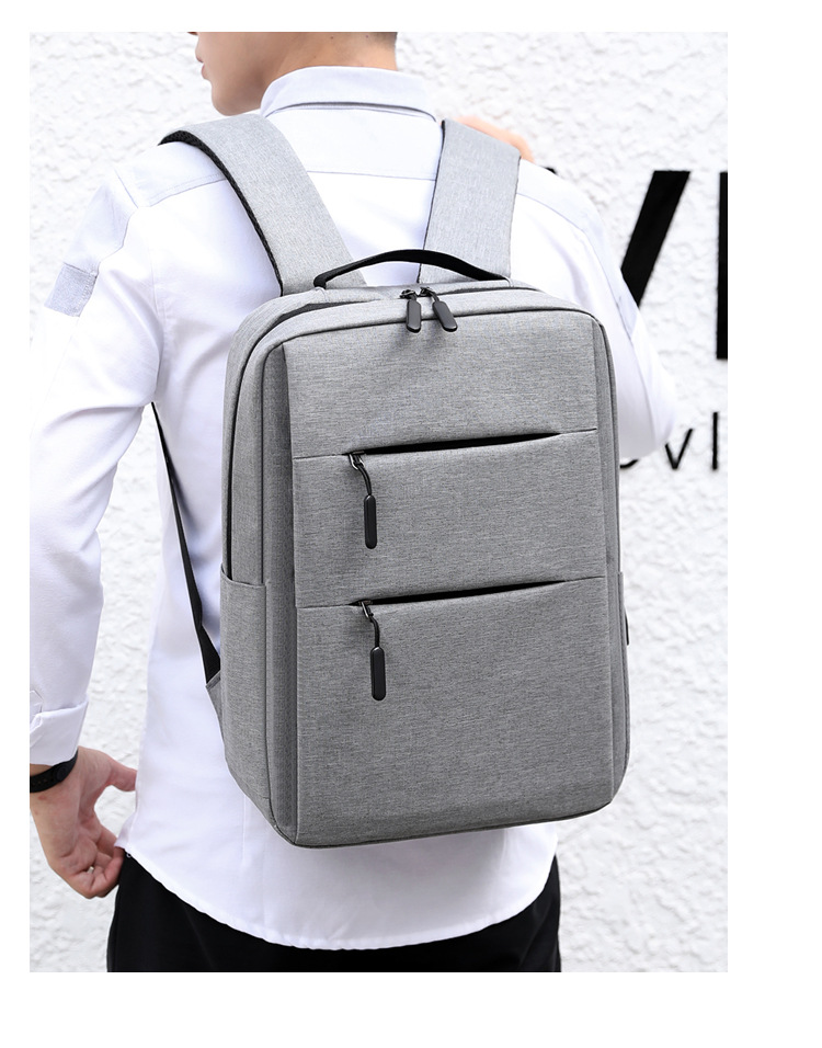 Korean Version Travel Bag Leisure Student Backpack Simple Fashion Men's Business Computer Bag Backpack Wholesale display picture 6