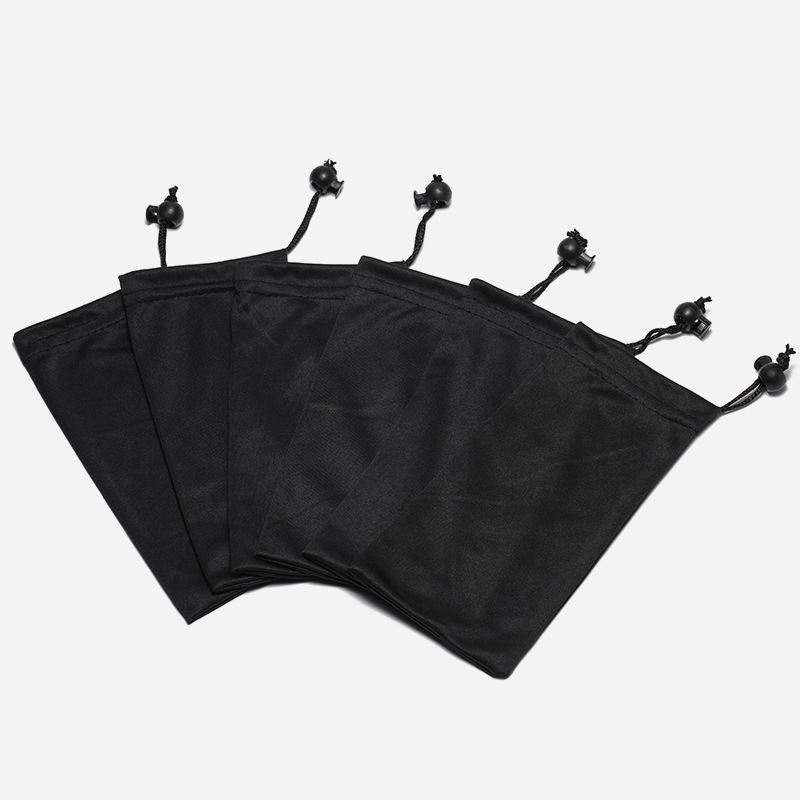 2020新款黑色眼镜布袋收口 超细针织光面太阳镜布袋 厂家直销|ms