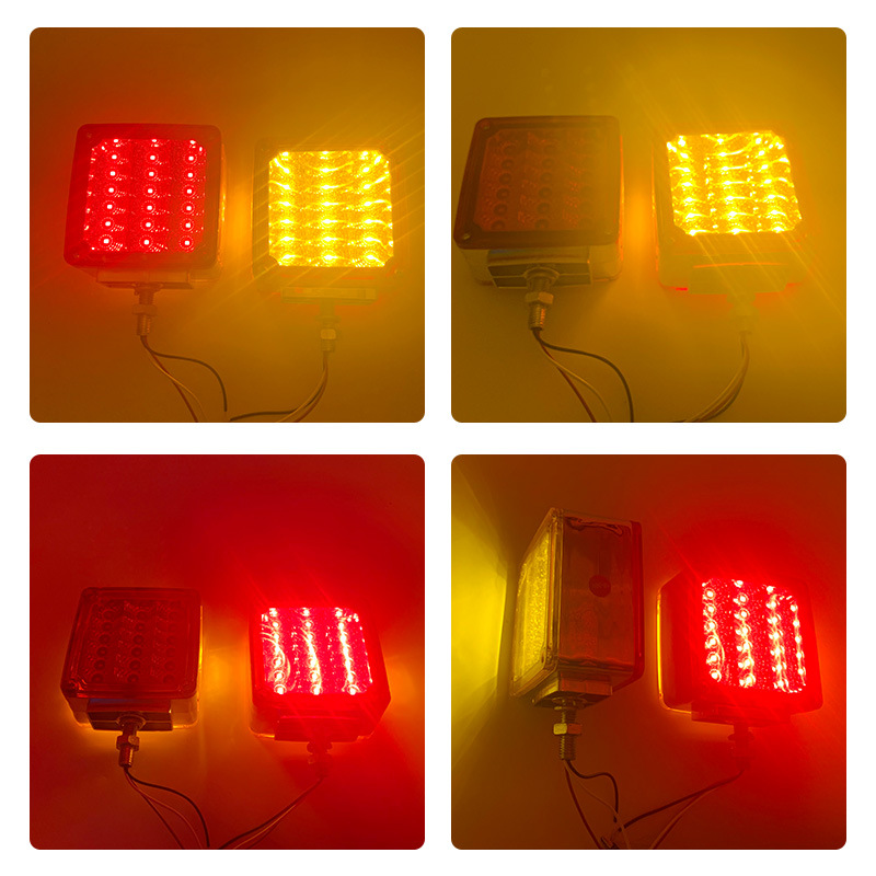 36led12v/10-30V coche camión bomba camión remolque impermeable durable anti-Smashing camión LED luz lateral flash Luz