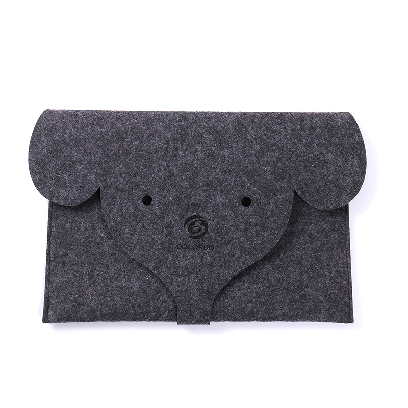 电脑包大象包新款毛毡创意文件袋定制电脑资料ipad大象平板保护套